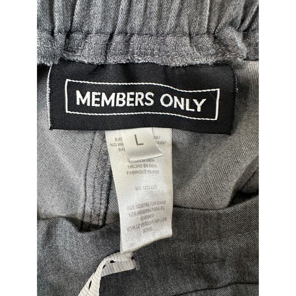Members Only Scrub Set Mens Size M Gray V-Neck Top Jogger Cargo Pants 2 Piece - Picture 8 of 16